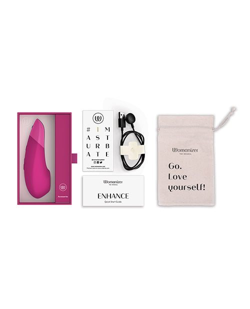 Womanizer Enhance 1 Pleasure Air & Vibrations - Vibrant Pink