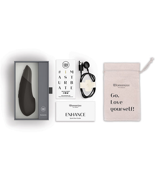 Womanizer Enhance 1 Pleasure Air & Vibrations - Black