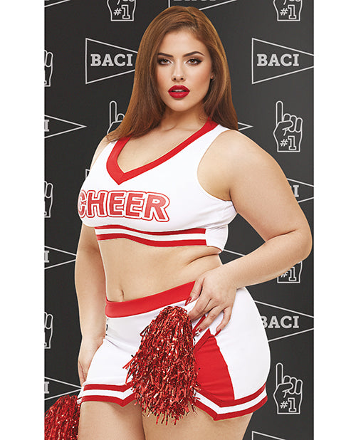 Dreams by Baci Lingerie Gameday Hottie 4 - pc Set - White/Red