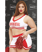 Dreams by Baci Lingerie Gameday Hottie 4 - pc Set - White/Red