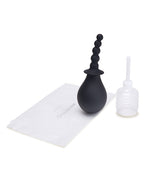 CleanScene 4 pc Soft Squeeze Beaded Anal Douche Set w/Flared Base