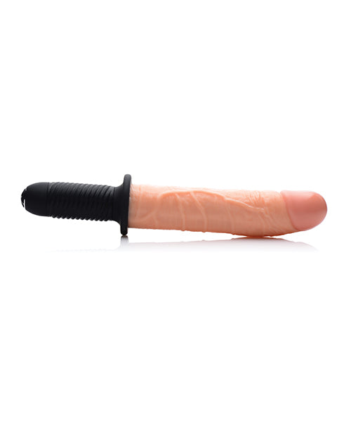Master Series Onslaught 13 Mode Vibrating Dildo Thruster - Light