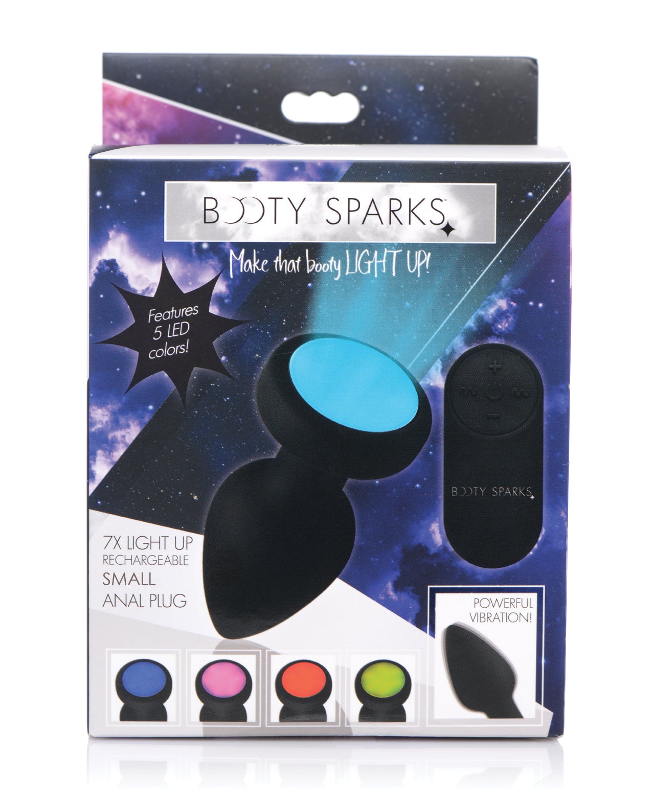 Booty Sparks Silicone Vibrating LED Plug