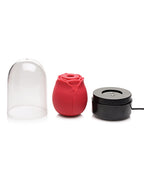 Inmi Bloomgasm Enchanted Rose 10X Clitoral Stimulator w/Case - Red
