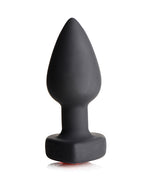 Booty Sparks 28X Silicone Vibrating Red Heart Anal Plug w/Remote