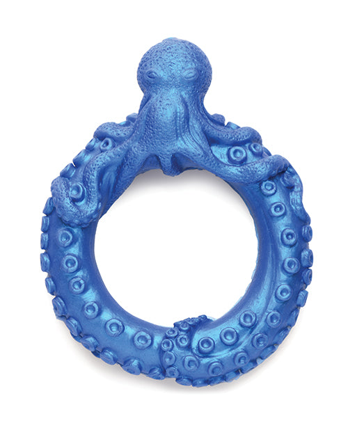Creature Cocks Poseidon' Octo Silicone Cock Ring - Blue