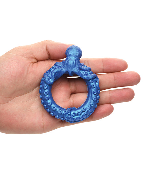Creature Cocks Poseidon' Octo Silicone Cock Ring - Blue