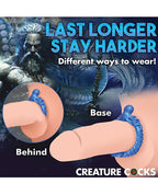 Creature Cocks Poseidon' Octo Silicone Cock Ring - Blue