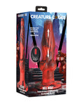 Creature Cocks Hell - Wolf Thrusting & Vibrating Silicone Dildo - Black/Red