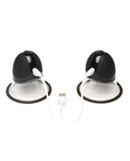 Size Matters 10X Rotating Silicone Nipple Suckers w/4 Attachments - Black