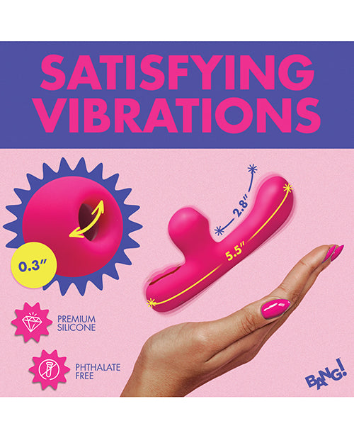 Bang! 10X G - Spot Rabbit Vibrator w/Suction - Pink