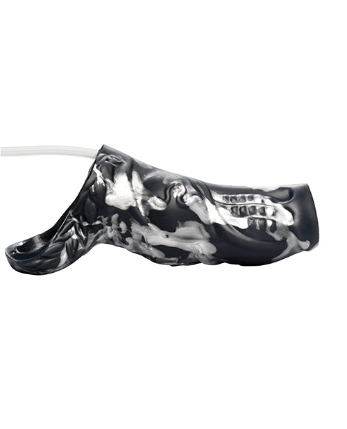 Creature Cocks Night Prowler Squirting Silicone Penis Enhancer - Silver