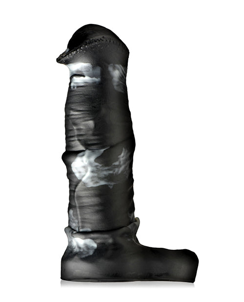 Creature Cocks Stallion 1" Silicone Penis Extension - Black/Silver