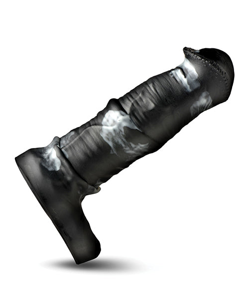 Creature Cocks Stallion 1.5" Silicone Penis Extension - Black/Silver