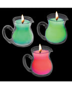 Master Series UV Blacklight Reactive Drip Candle - Set of 3
