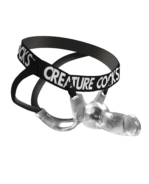 Creature Cocks Snow Wolf Hollow Strap - On w/Harness