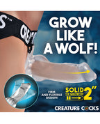 Creature Cocks Snow Wolf Hollow Strap - On w/Harness