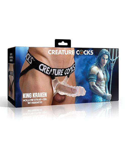 Creature Cocks King Kraken Hollow Strap - On w/Harness
