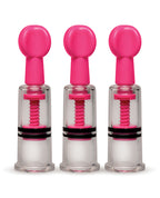 Size Matters MAXtwist Clit & Nipple Triple Sucker Set - Pink