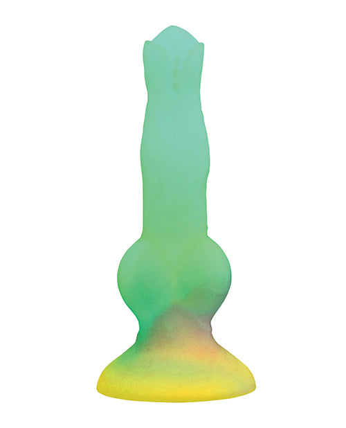 Creature Cocks - Vibrating Space Cock Glow - in - the - Dark Silicone Dildo w/Remote