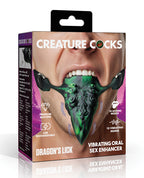 Creature Cocks Dragon's Lick Vibrating Tentacle Tongue - Green