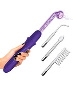 Master Series Elektrawand Rechargeable Violet Wand w/Attachments - Purple