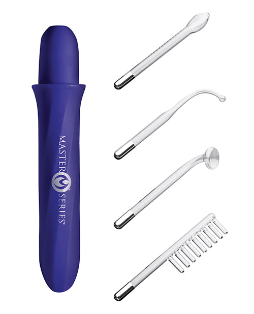 Master Series Elektrawand Rechargeable Violet Wand w/Attachments - Purple