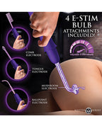 Master Series Elektrawand Rechargeable Violet Wand w/Attachments - Purple
