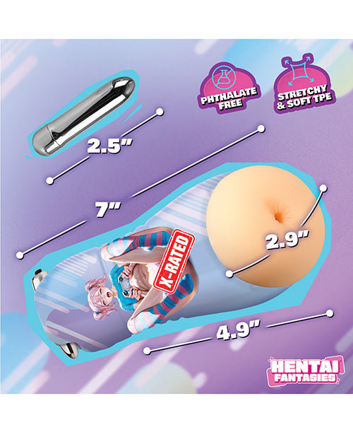 Hentai Fantasies Haruka the Gamer Girl Vibrating Ass Stroker
