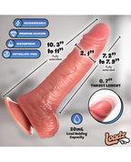 Loadz 10" Thrusting, Vibrating, & Squirting Dildo