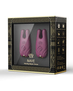 ZALO Nave Vibrating Nipple Clamps - Velvet Purple