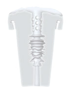 Zero Tolerance Sucking Good Rechargeable Vibrating Pump - White/Clear