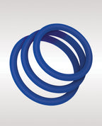 ZOLO Stretchy Silicone Cock Rings - Blue